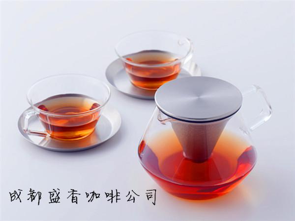 日本KINTO CARAT不锈钢金属滤网茶壶耐热玻璃红茶壶